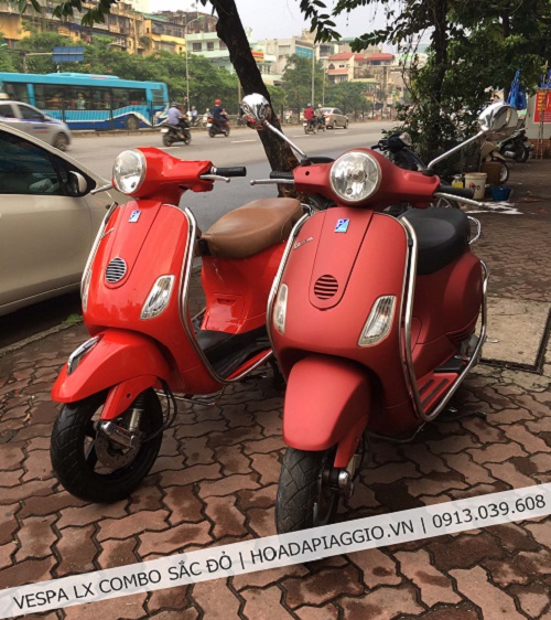 NHÂN ĐÔI LỰA CHỌN VESPA SƠN ĐỎ CHUYÊN NGHIỆP