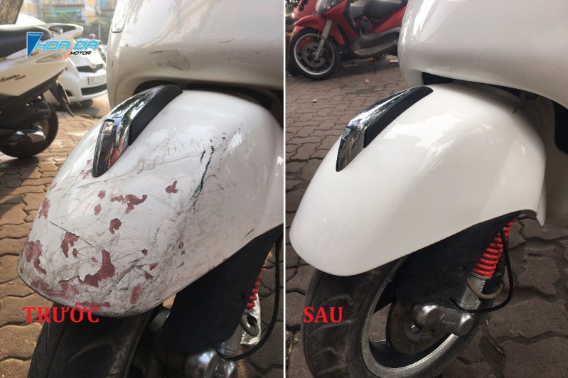 VESPA GT SƠN MÀU NGUYÊN BẢN: XE SƠN HAY XE MỚI?