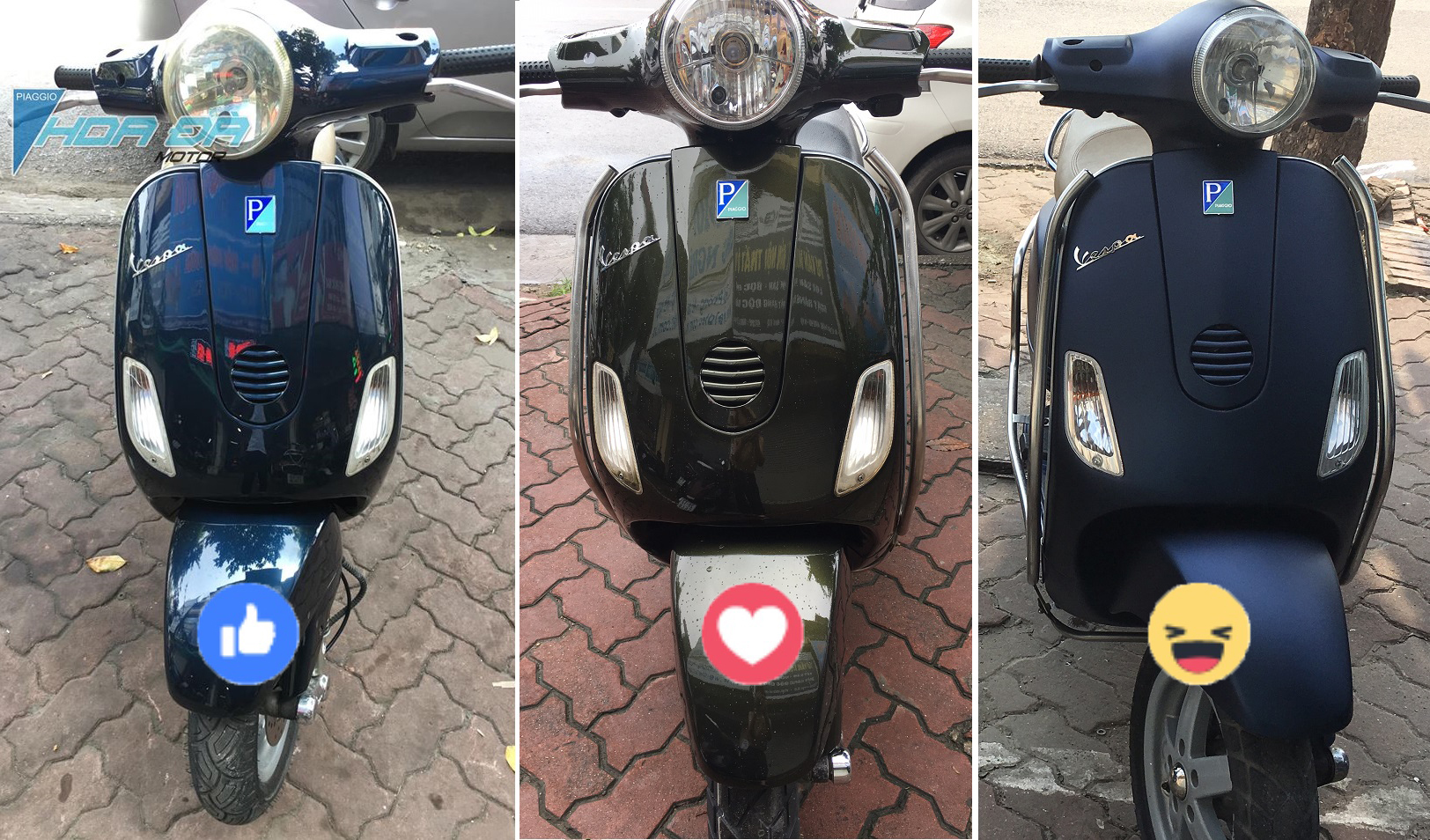 Chọn màu nào khi sơn đổi màu Vespa – Liberty – Zip?