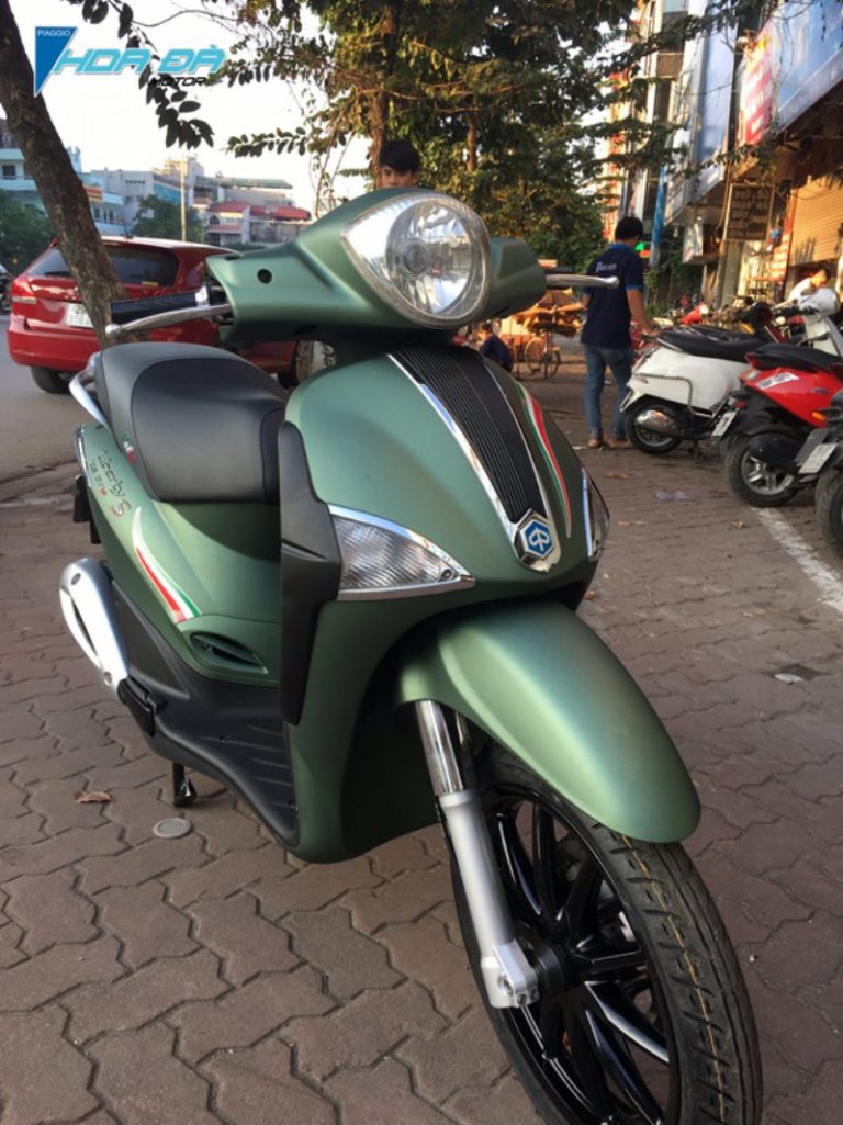 Piaggio Liberty Màu Xanh Rêu Tại Hà Nội