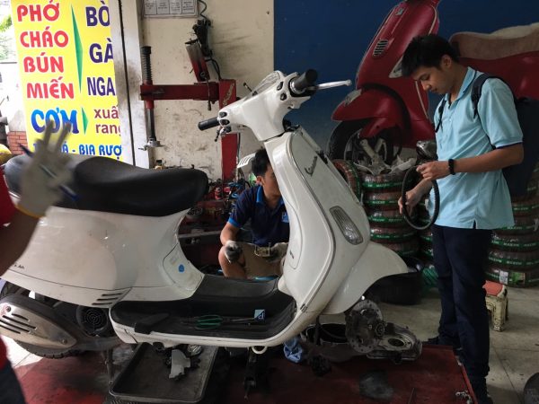 quy trình bảo dưỡng vespa